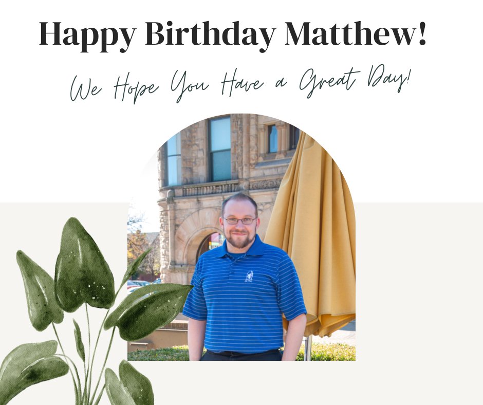 thinkholmes's tweet image. Happy Birthday, Matthew! Thank you for your hard work and dedication to our clients. We hope you have a good day!
