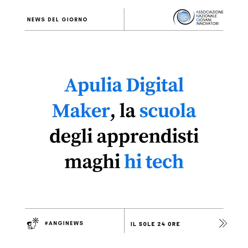 Angi_tech's tweet photo. 📌#Internet of the things, grafica e #animazione 3D, realtà aumentata,
realtà virtuale. Ancora #machinelearning, sviluppo app, #dronistica,
coding. Sono la “cifra” dell’Its #ApuliaDigitalMaker, sedi principali a Bari, Foggia, Lecce, che sforna “super esperti” di #software e #app https://t.co/V42i4cQDm7