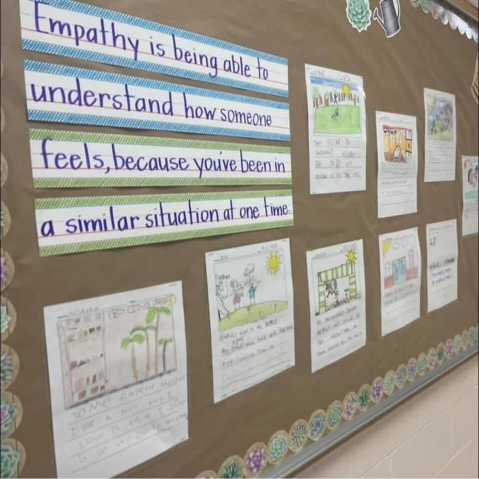 PSE3rdGrade's tweet photo. The focus SEL word for the month of September is Empathy. The definition that Mrs. Ellis’ students connected to…Empathy is being able to understand how someone feels, because you’ve been in a similar situation at one time. 🙌🏽💯❤️ https://t.co/FdHtciDBfx