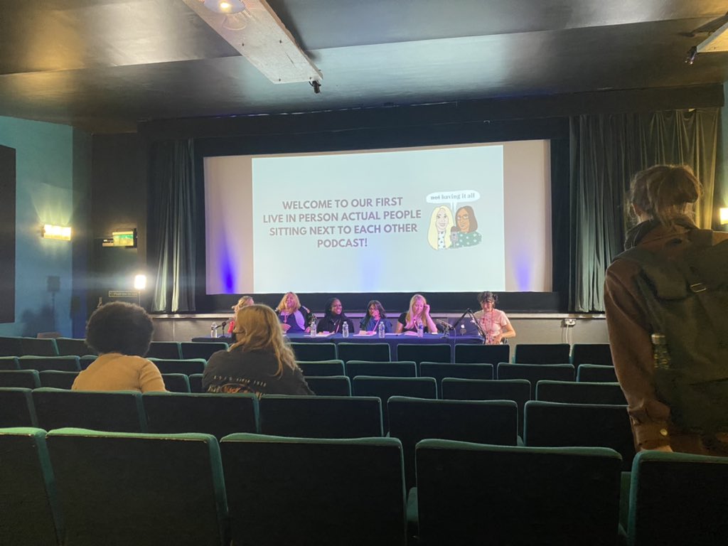 Just finished the live podcast @nothavingitallpod ‘Are Women Actually Funny?’ with Sarah, Kat, @carisrianne <a href="/nehajay_/">Neha.</a> Laverne and intel Mel