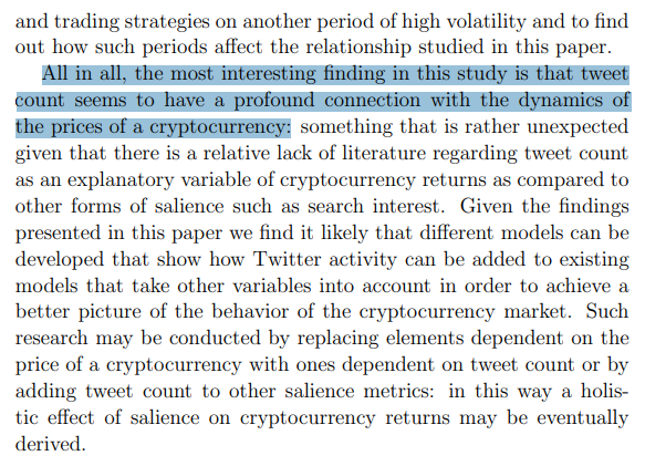 eisenreich's tweet photo. VeChain was included in a recently published master's thesis, 'A Study of the Relationship between Cryptocurrency Returns and Tweet Counts.'
Conclusion: tweet more about $VET, price go π
Full Pdf π
https://t.co/e1Mggv94XC
#VeChain $VET #VeFam #VeSearch https://t.co/JBCtsTjDOI