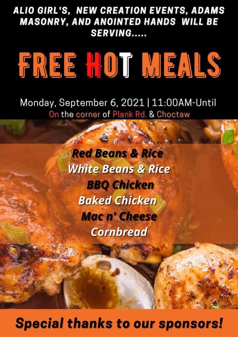 AlioGirls's tweet photo. Monday ,Alio Girls are giving away free meals,Thanks to our sponsors!! Baton Rouge family come out and enjoy this free meal. RETWEET TO SAVE A  FAMILY!!!!!!! ❤️ https://t.co/UyXRIdLzsH