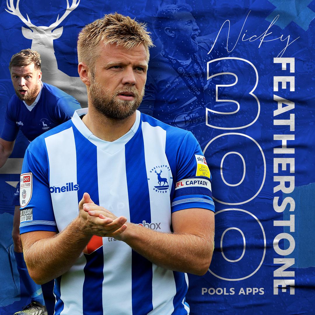Official_HUFC's tweet photo. Nicky Featherstone today makes his 300th appearance for Hartlepool United 👏
An incredible landmark.
Congratulations, Skipper 🐐
#NF8 https://t.co/v0ZdpGDn8Z