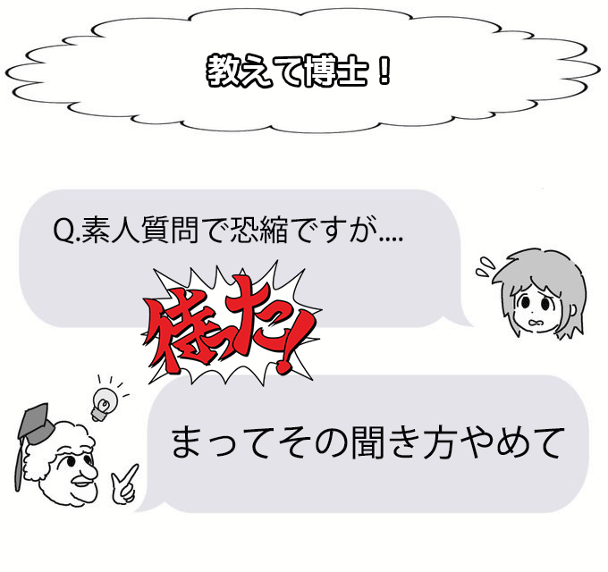 素人質問で恐縮ですが がかえって専門家感を帯びてしまったので ガチ素人が質問する時の言い回しを考えたらこうなった 逆転の発想すぎるw Togetter 素人質問で恐縮ですが がかえって専門家感を帯びてしまったので ガチ素人が質問する時の言い回しを考えたらこうなった 逆転の発想すぎるw Togetter