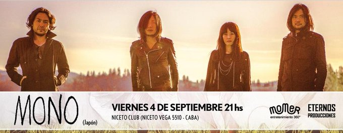 El 4 de Septiembre de 2015, 6 años atrás, MONO se presentaba en <a href="/NicetoClub/">Niceto Club</a> #BuenosAires 🇦🇷.