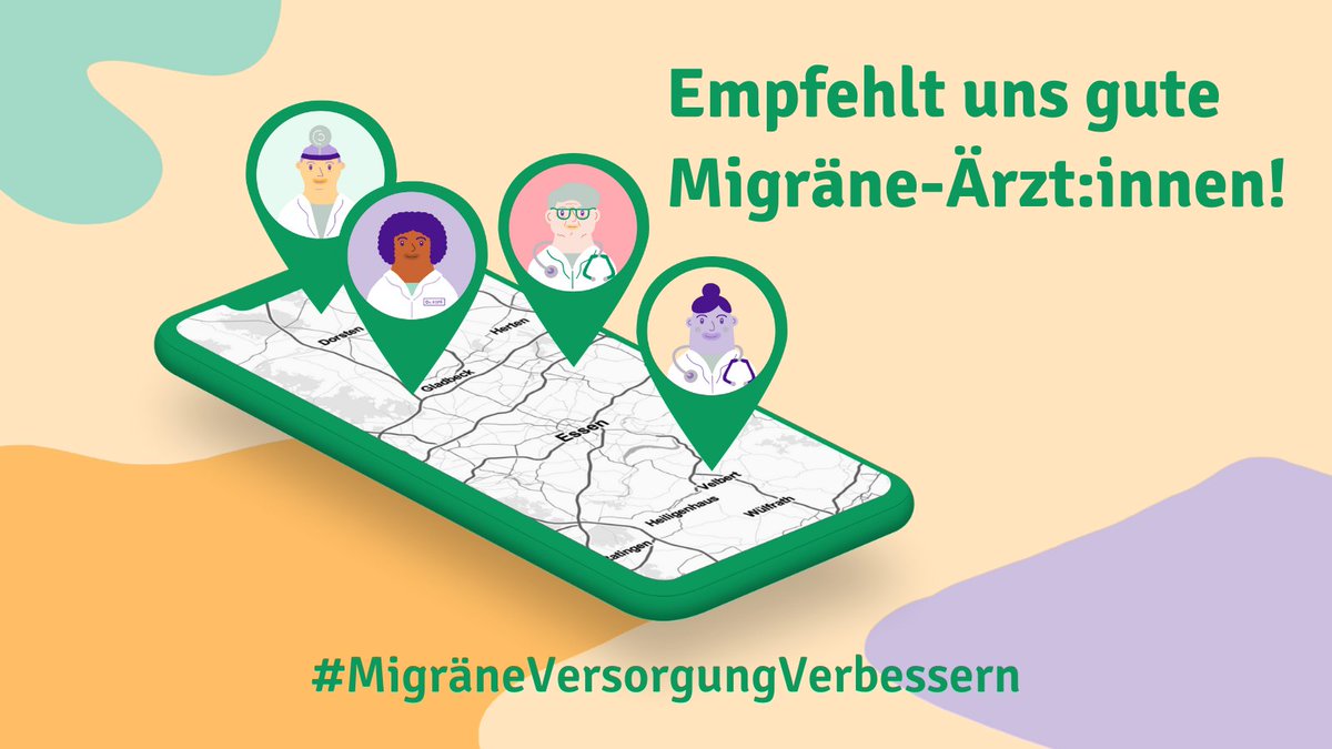 msense_app's tweet photo. Wir entwickeln zum #Kopfschmerztag eine Arztsuche von Migränebetroffenen für Migränebetroffene 🤠!

Welche #Migräne-Ärzt:innen kannst du empfehlen? 
👉 https://t.co/QQfiFVTHK2 

#SharingIsCaring 💚 

#MigräneVersorgungVerbessern 
#ThemenwocheMigräne #MachMigräneSichtbar https://t.co/ROMwV8XKXh