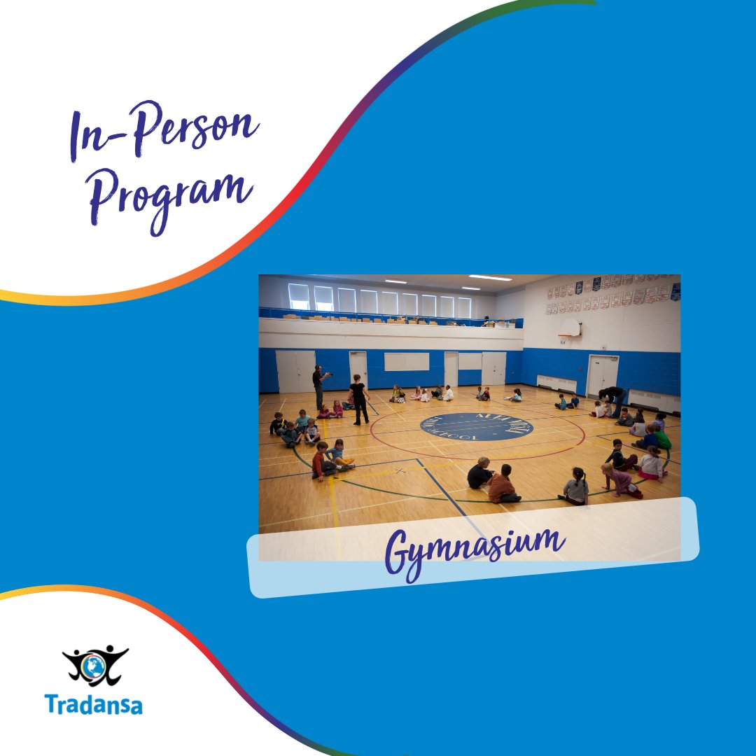 Book your dance program for the 2021-2022 school year!
.
Hybrid Program: 
A) Virtual &amp; In-Person (Gymnasium)  
B) Virtual &amp; In-Person (Outdoors) 
.
In-Person Program: 
C) Entirely In-Person (Gymnasium) 
.
More Information: tradansa.com/programs/