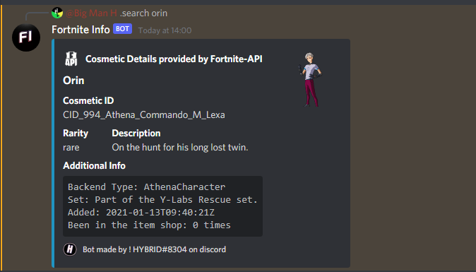 FortniteNotices's tweet photo. Bot Version 2.20
You will now get a ping for each command you use to help with busy servers
Updated Command:
Shop Sections (Now Shows Current Shop Sections And Upcoming shop sections when upcoming shop sections have been added to the api)

Updated Search Command
Revamped commands https://t.co/zNaEHP3U21