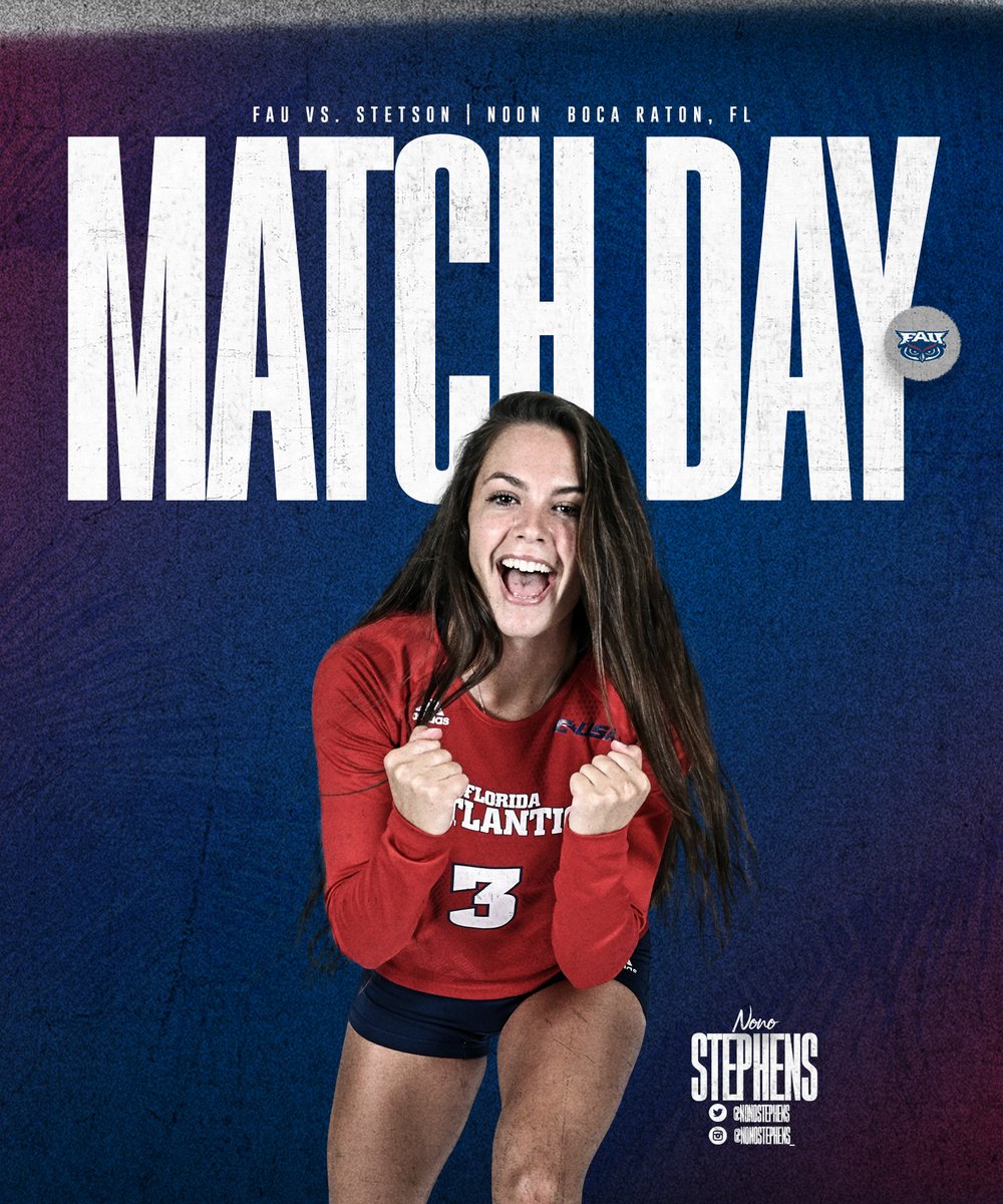 Match 3️⃣ of weekend 2️⃣. Let's Go Owls ❗

🆚 Stetson
⏰ Noon
📺CUSA.tv
🧮 bit.ly/2Z7YbpW
