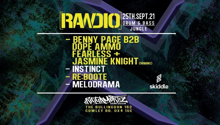 The Bullingdon (@thebullingdon) on Twitter photo DNB crew, this one's for you 👀
Rawdio Presents:
<a href="/bennypagemusic/">Benny Page</a> B2B @dopeammo + @
@fearlessagram & @jasmineknightuk (90 mins set)
Sat, 25th September 2021 // 11PM-3AM
Tickets - tinyurl.com/BULLYTICKETSTW DNB crew, this one's for you 👀
Rawdio Presents:
<a href="/bennypagemusic/">Benny Page</a> B2B @dopeammo + @
@fearlessagram & @jasmineknightuk (90 mins set)
Sat, 25th September 2021 // 11PM-3AM
Tickets - tinyurl.com/BULLYTICKETSTW