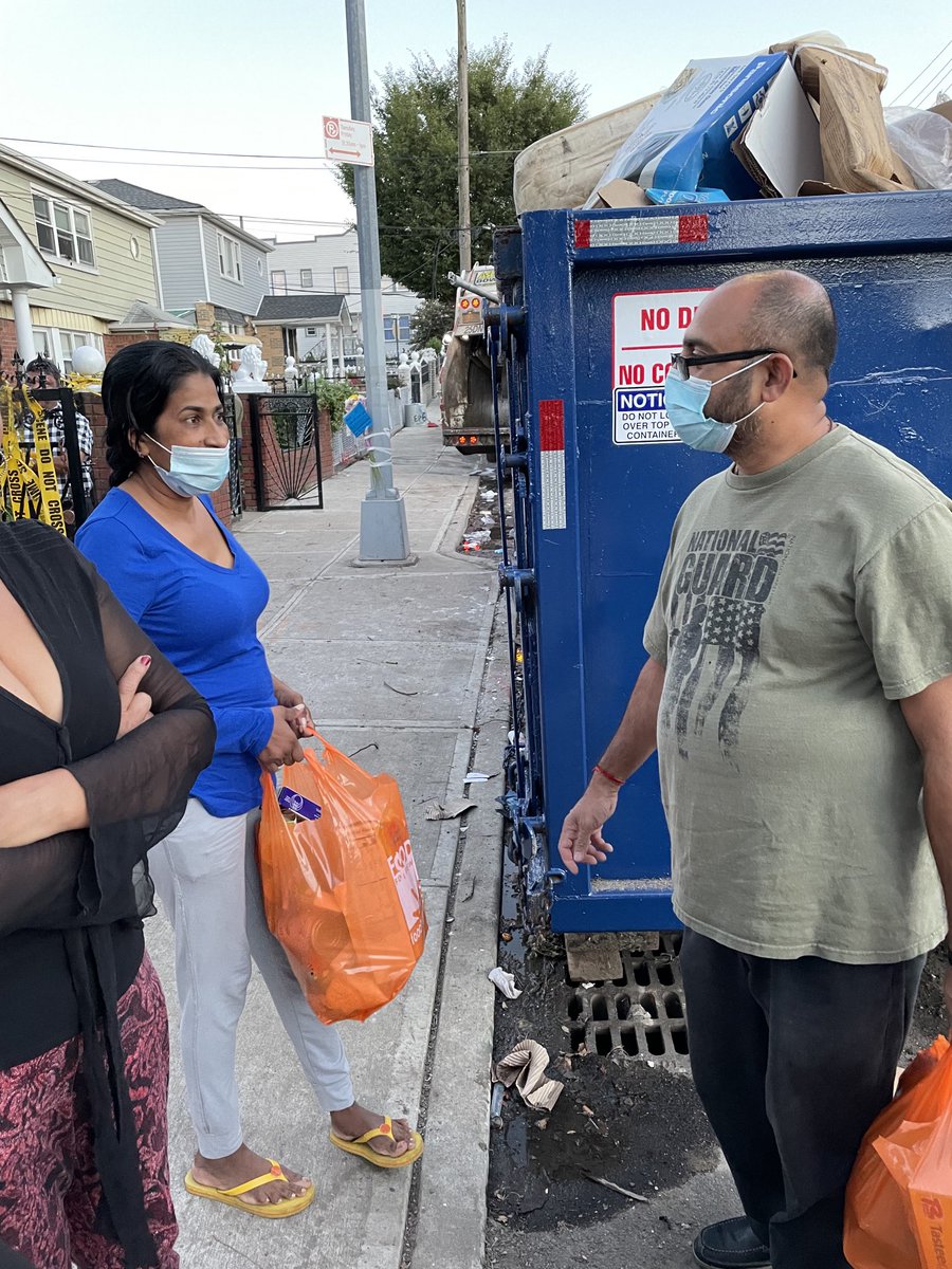 Paying respect and distributed some food items to some flood victims in Hollis that lost everything including loss of two life during storm (IDA).       May God’s bless and remove their pain and distress . As a community we come together and help each other’s