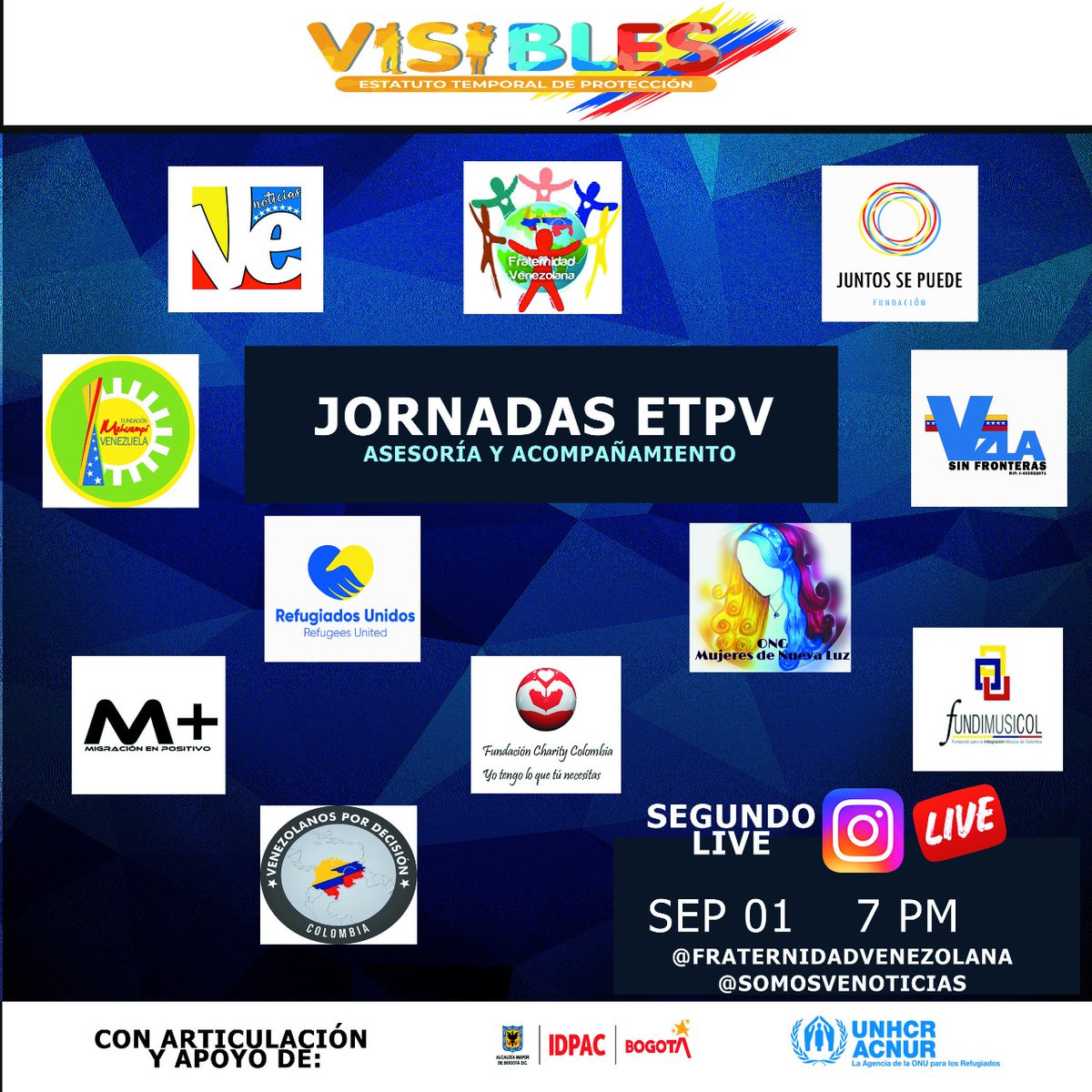 MigracionEnPosi's tweet photo. Hoy estaremos junto a otras ONGs en #USME atendiendo a #PoblaciónMigrante en cuanto a asesoría e inscripción en el #ETPV. https://t.co/XIbf5DEfk6