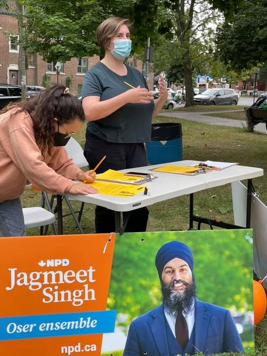 Emma Elbourne NDG NDP tweet media