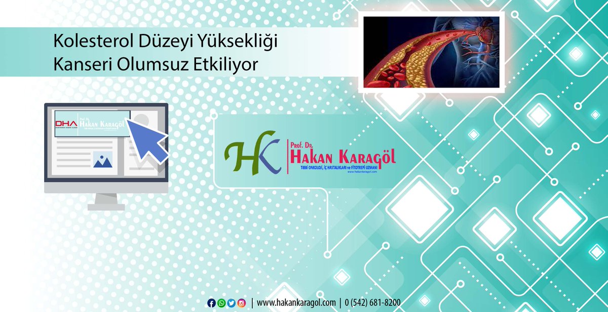 Kolesterol Düzeyi Yüksekliği Kanseri Olumsuz Etkiliyor

hakankaragol.com/kanser-ve-teda…

Prof. Dr. Hakan Karagöl
Tibbi Onkoloji, İç Hastalıkları Uzmanı

#profdrhakankaragol #drhakankaragol #hakankaragol
Hızlı İletişim: 0(542) 681 8200
hakankaragol.com