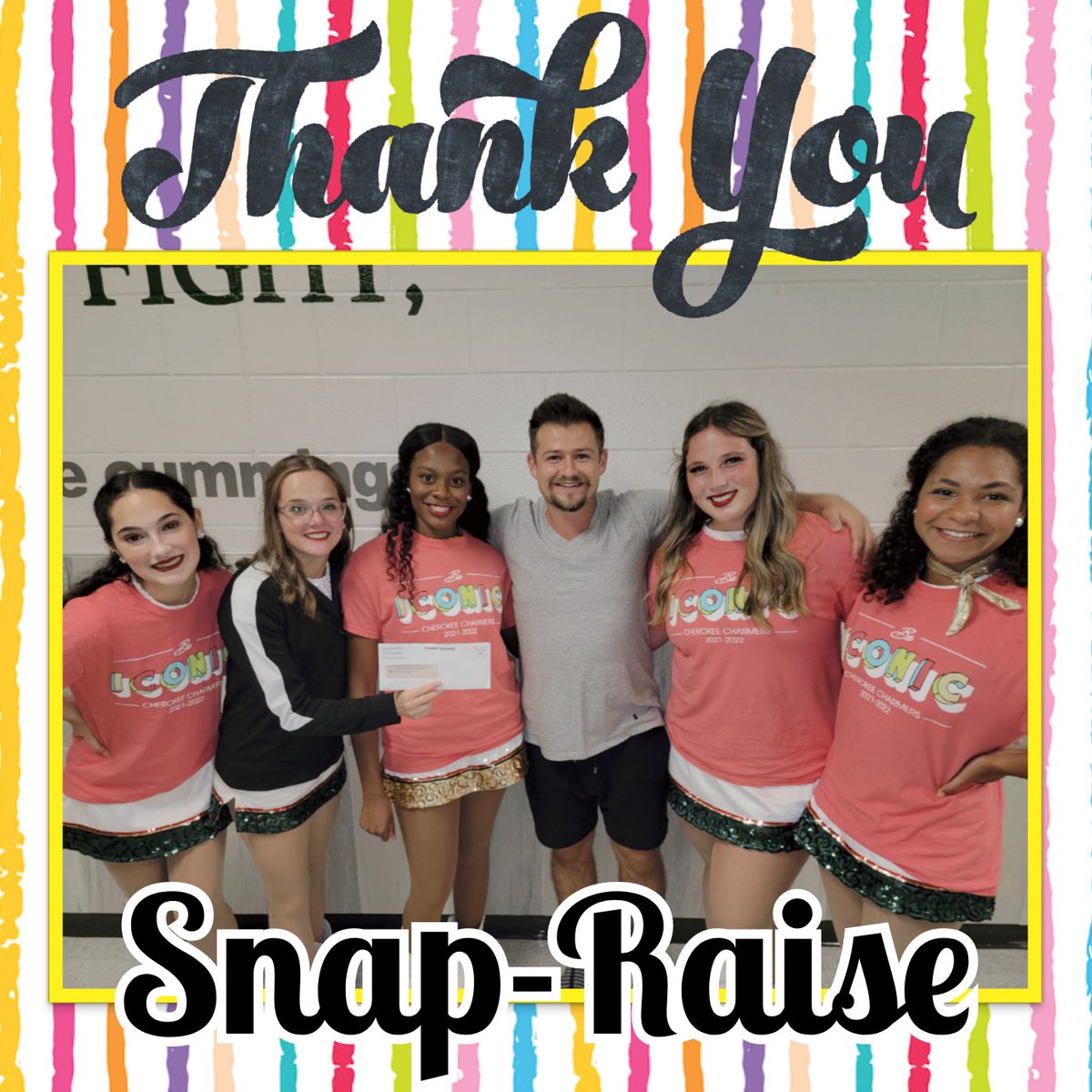 whscharmers's tweet photo. Thank you Alec from @DallasSnapRaise for presenting us with our biggest snap-raise fundraiser check before our football game yesterday!!!💛💛💛 #charmers2122 #beiconic https://t.co/iVelNbv3Mf