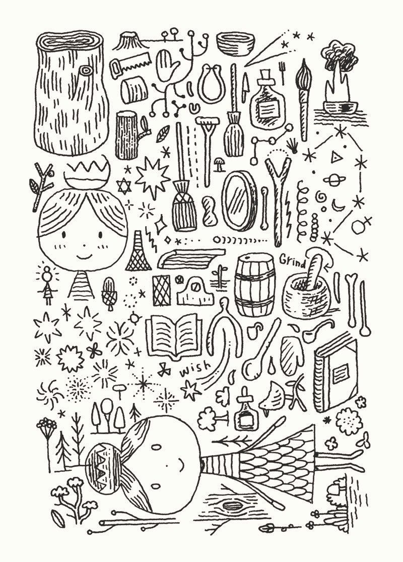 Four pages of doodles made while working out my book `The Little Wooden Robot and the Log Princess'. It is now available from good bookshops and online. More details here: https://t.co/iorLB632Qt