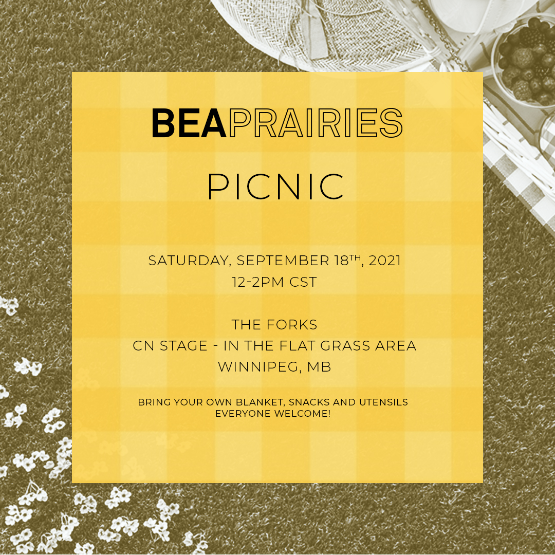 Join us Saturday, September 18th for a BEAP PICNIC from 12-2pm CST @TheForks 🧺

Bring your own blanket, snacks, utensils and beverage of choice.

Find us near the CN Stage (WINNIPEG sign) in the flat grass area 🌿 Everyone is welcome!