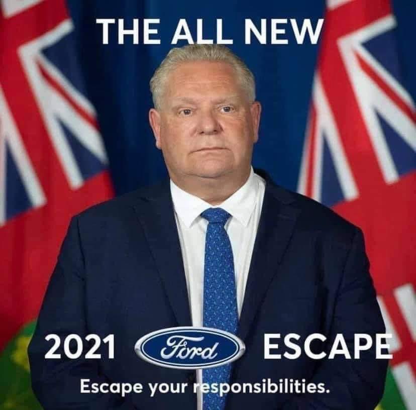 “The Premier in hiding”. Ford and the blue gang continue to turn their backs on #Ontario as a #fourthwave is upon us! #shame #VoteThemAllOut2022 #VoteFordOut2022