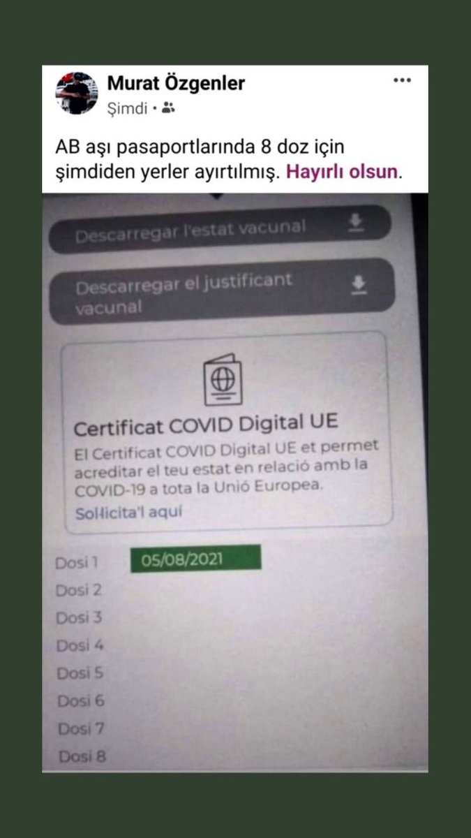 Almanya da hazırlanan aşı kartı Bunlar  daha başlangıç #ÇocuklarımızıYedirmeyiz