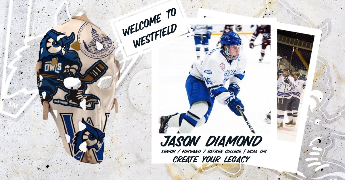 WSUOwlsHockey's tweet photo. | Class of ‘22 |

@jasondiamond98 (@BCHawksHockey) now calls @WestfieldState home. 

#OwlsHockey #CreateYourLegacy https://t.co/t0INIS2bZa