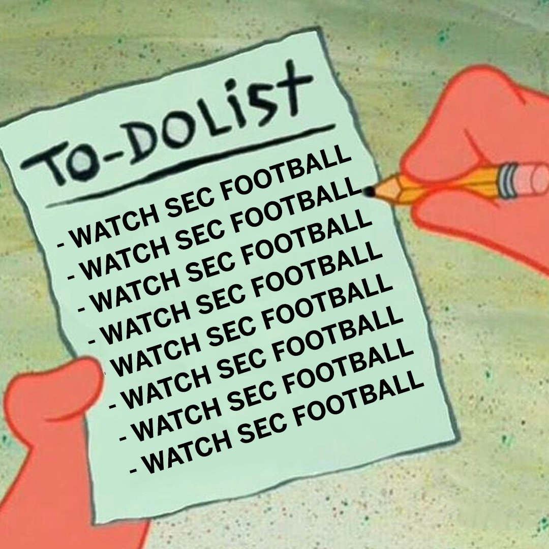 SECNetwork's tweet photo. Saturday plans: https://t.co/NEFKCOY5S9