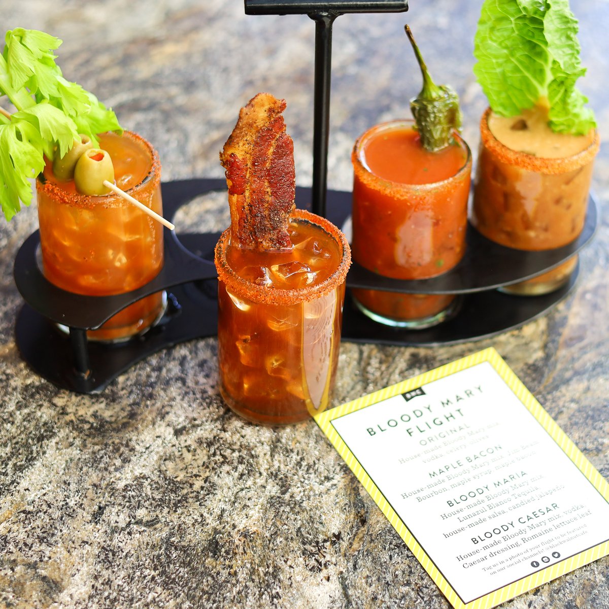 Brunch + Bloody Mary flights 💫