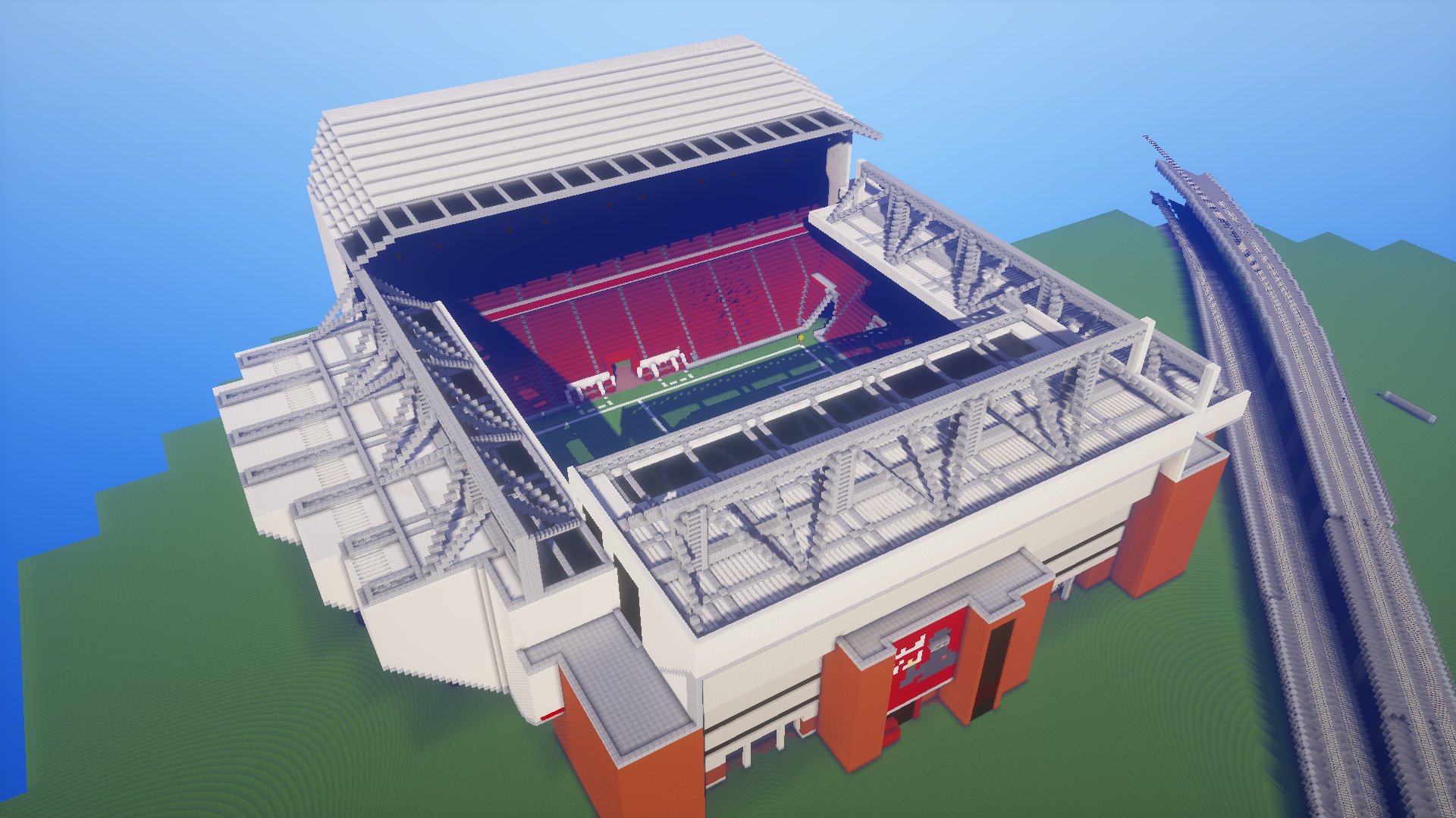 Twitter 上的 しにせ 登録者4万人ありがとう リヴァプールのホームスタジアム アンフィールド Anfield をマイクラで作りました Minecraft建築コミュ Liverpool T Co Wnfbtvgt5b Twitter