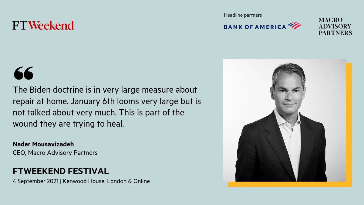 Despite promising a return to the world stage, will Biden’s key policy decisions focus more on the domestic?#FTWeekendFestival