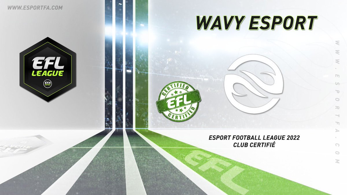 [14/24]

Bienvenue à <a href="/EsportWavy/">Wavy</a> dans 
l'Esport Football League ! 🏆

#ESPORTFA22