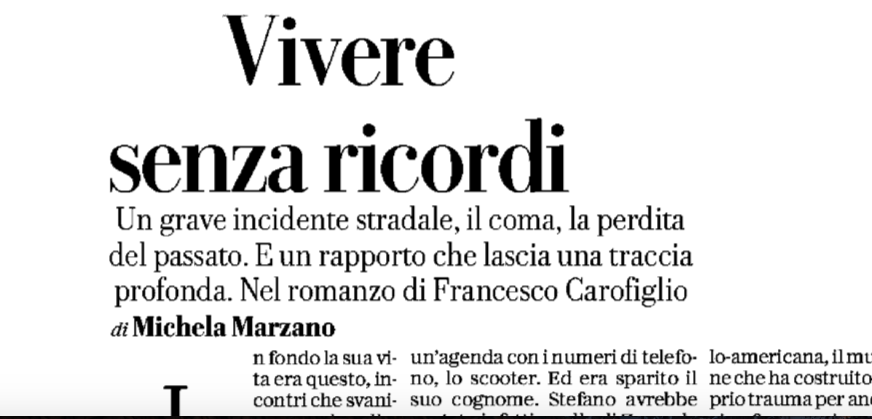 edizpiemme's tweet photo. Come si fa a vivere quando non hai più accesso ai tuoi ricordi? Dove trovare la forza per amare sé stessi e gli altri? Oggi su Robinson Michele Marzano ci parla del nuovo romanzo di Francesco Carofiglio Le nostre vite, dal 7 settembre in libreria!
#lenostrevite @fracarofiglio https://t.co/0sNNQiRZbZ