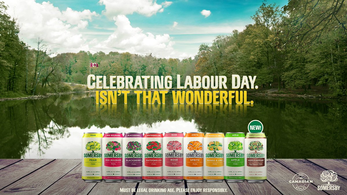 It’s the last long weekend of the summer! 😎

Time to stock up on Somersby and end the summer on a wonderful note. 👌

#SomersbyCanada #Cider #CiderLover #Fall
