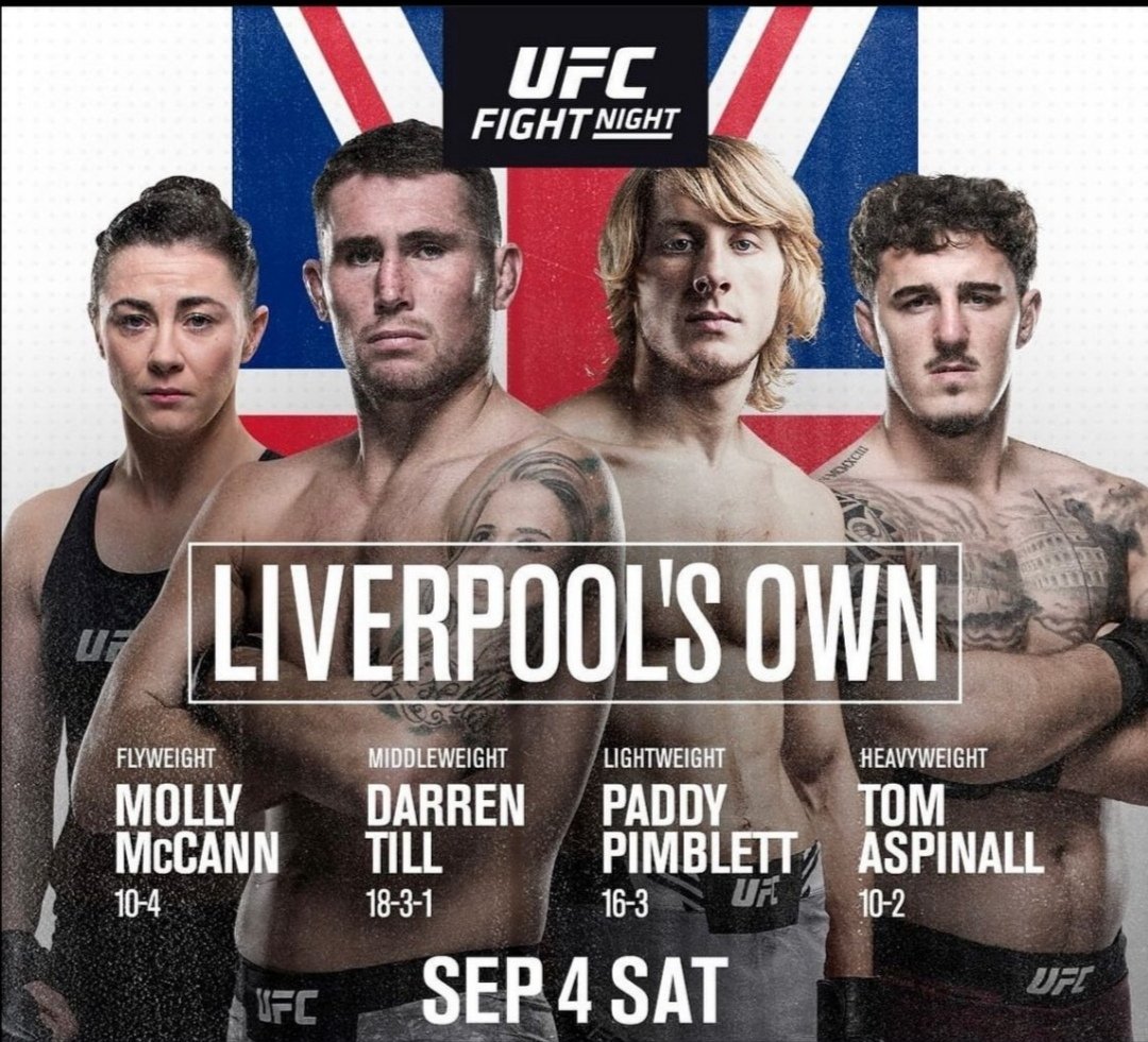 speedomick's tweet photo. #lasvegas is going to be bouncing tonight!

Good luck to these 4 @darrentill2 @MeatballMolly @PaddyTheBaddy Tom Aspinall

#uftvegas36 #thegivingbacktour #speedomick https://t.co/l1X9NJennP