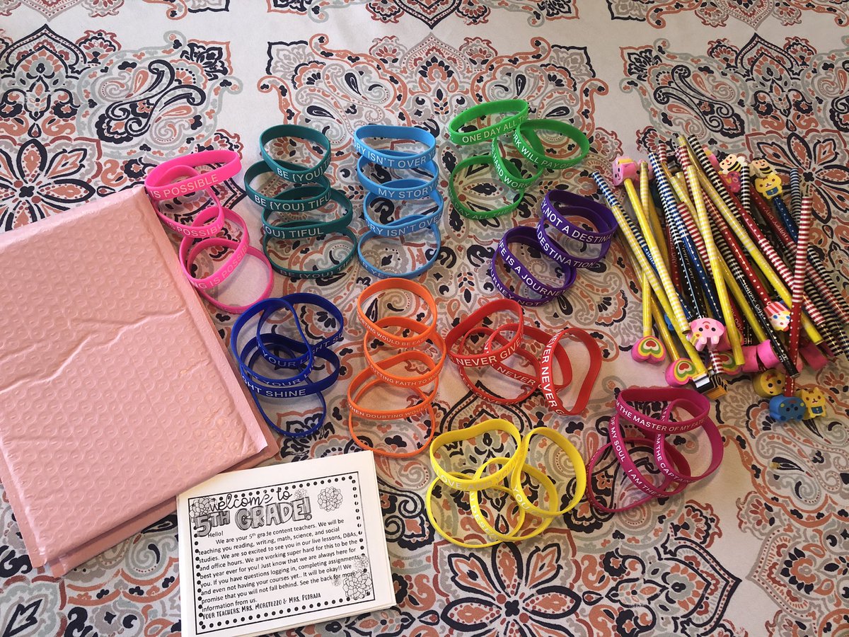 My 5th grade HV students will be surprised next week when they receive in the mail a “Welcome Envelope” from their teacher #mspedraja #iloveteachingvirtual @HillsVirtualK12