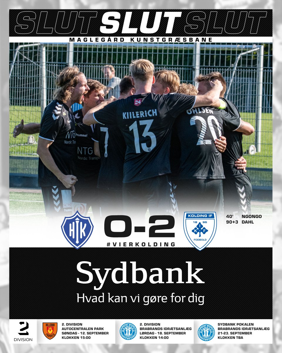 KoldingIF's tweet photo. SLUT i Hellerup - SEJR OG 3 POINT HJEM TIL KOLDING 🤍💙
Stillingen er præsenteret i samarbejde med Sydbank
#HellerupIK 0-2 #KoldingIF
#HIKKIF https://t.co/zN7Xv4VWtT