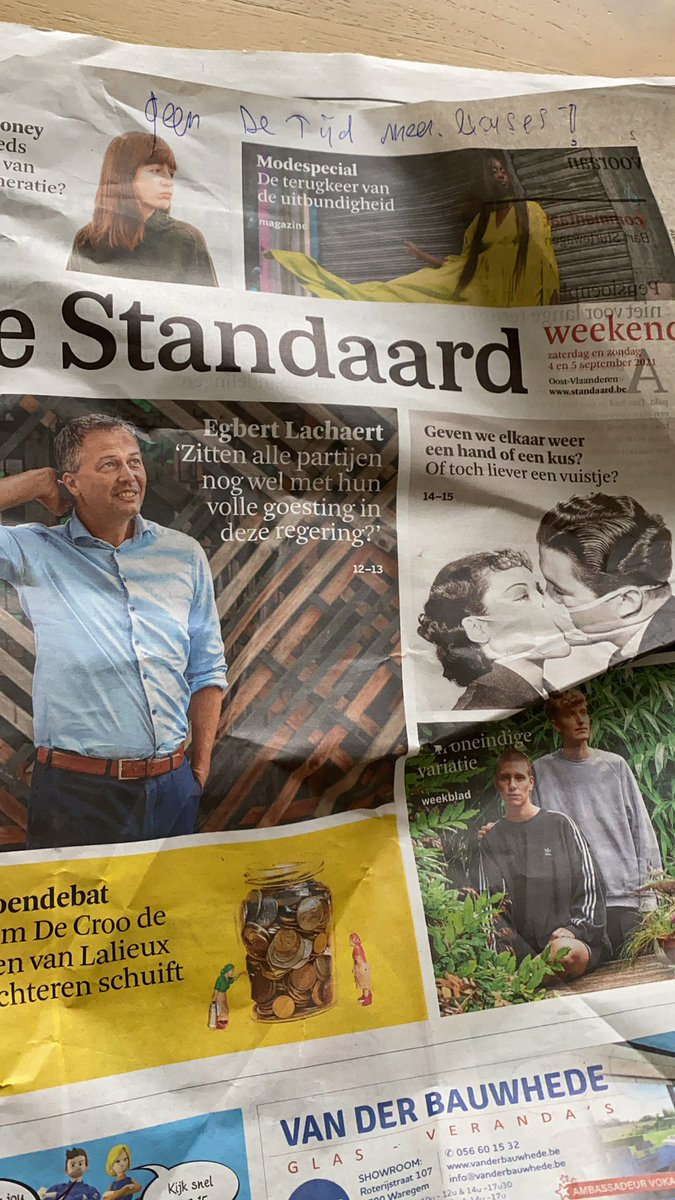 Ik heb geen geld meer, excuses dat ik De Tijd niet meer betaal dan? Hoe kan dat nu?? 🤷‍♂️#roularta #detijd