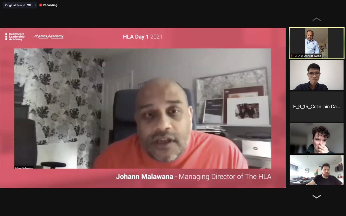 @johannmalawana: “The question isn’t if you are going to be a leader; the question is: what kind of leader are you going to be?” @HLA_int #HLA21 #leadership #medicine #HLA