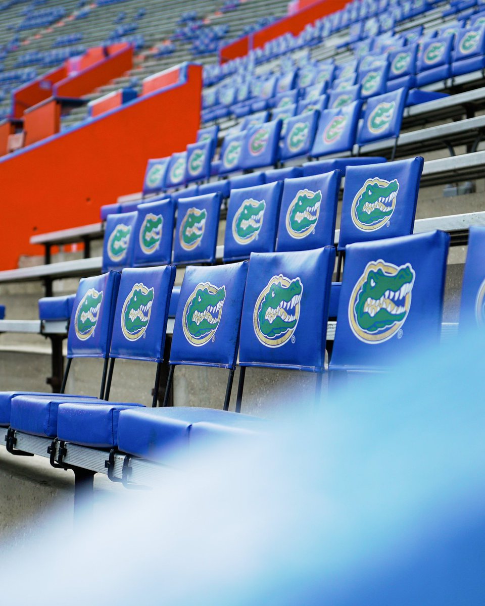 Close up shot of seats in the stadium