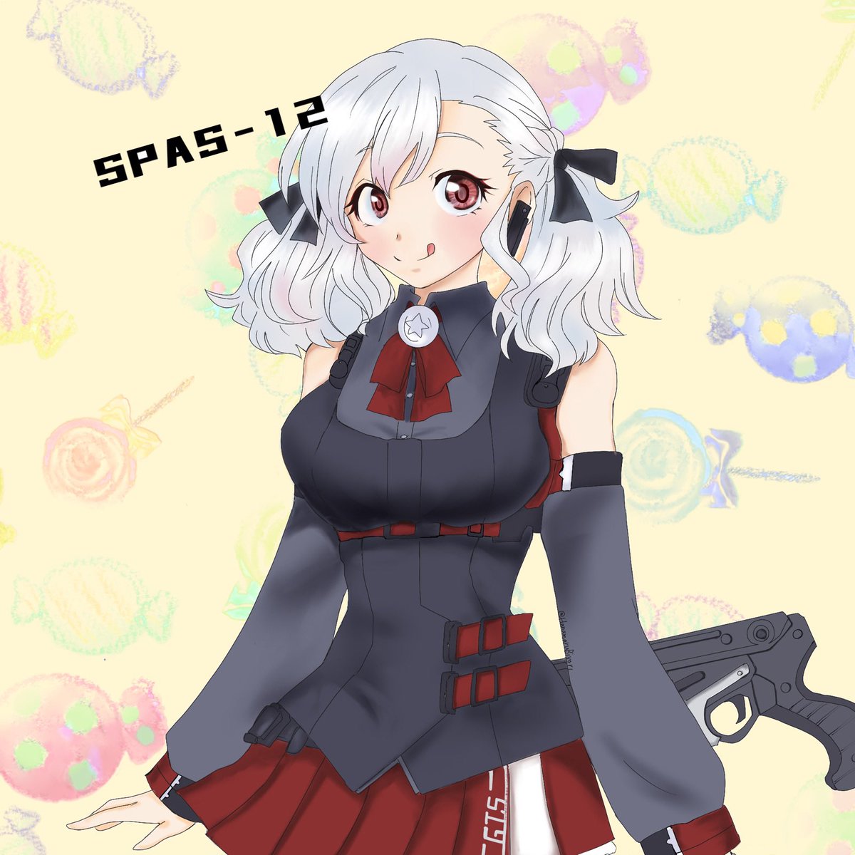 「SPAS-12さんも再掲。
推しは推せるうちに推す!
 #ドルフロ 」|花田麻実子🇯🇵MAMIKO HANADAウクレレ＆サバゲー大好きVoice actor！のイラスト