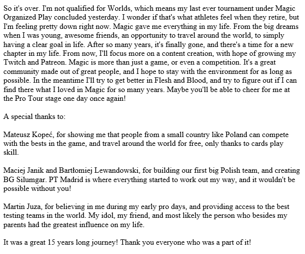 It's been a great 15 years. Thank you everyone!