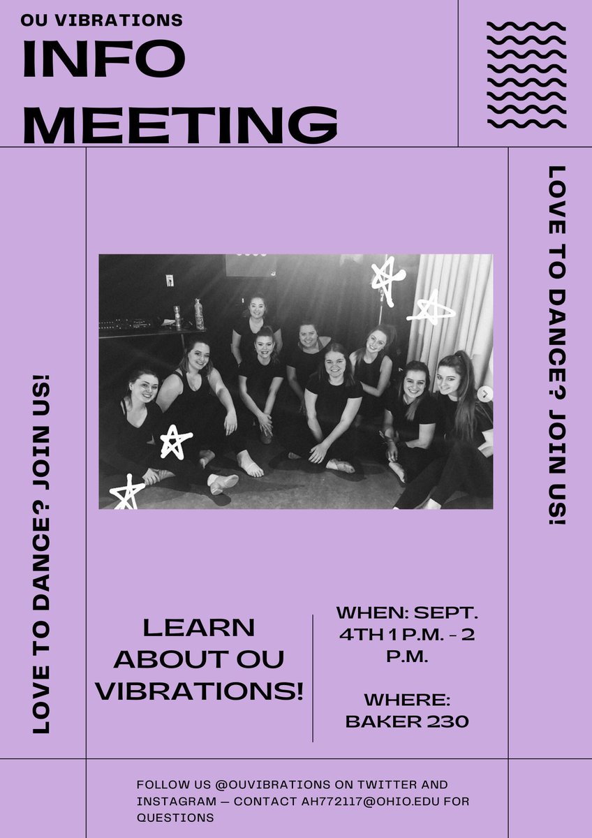 TODAY! Come join us in Baker 230 from 1 pm - 2pm💜🤍