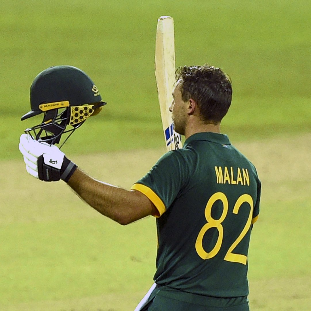 SL vs SA: Janneman Malan scoring his 3rd ODI century. Twitter