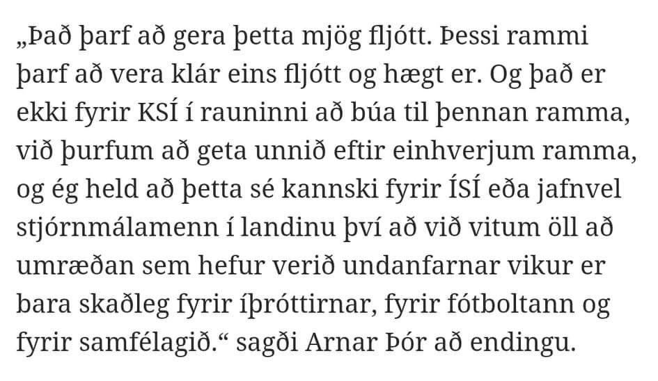 Ætla að vera fullkomlega ósammála landsliðsþjálfaranum um að „umræðan” sé skaðleg fyrri fótbolta, íþróttir og samfélagið. Ég held að þessi „umræða” sé sú nauðsynlegasta og gagnlegasta sem farið hefur fram í samfélagi okkar í áratugi.