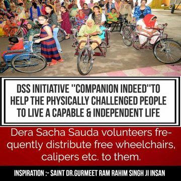 #CompanionIndeed is an initiative 
#RealCompanion under which free wheelchairs,calipers,mobility as along with assistance are provided
#TrueCompanion for
#HelpDifferentlyAbled
#SupportForDifferentlyAbled
#SelflessHelpToDifferentlyAbled
#साथी_मुहिम
#सच्चा_साथी
#दिव्यांग_जन_सहायता