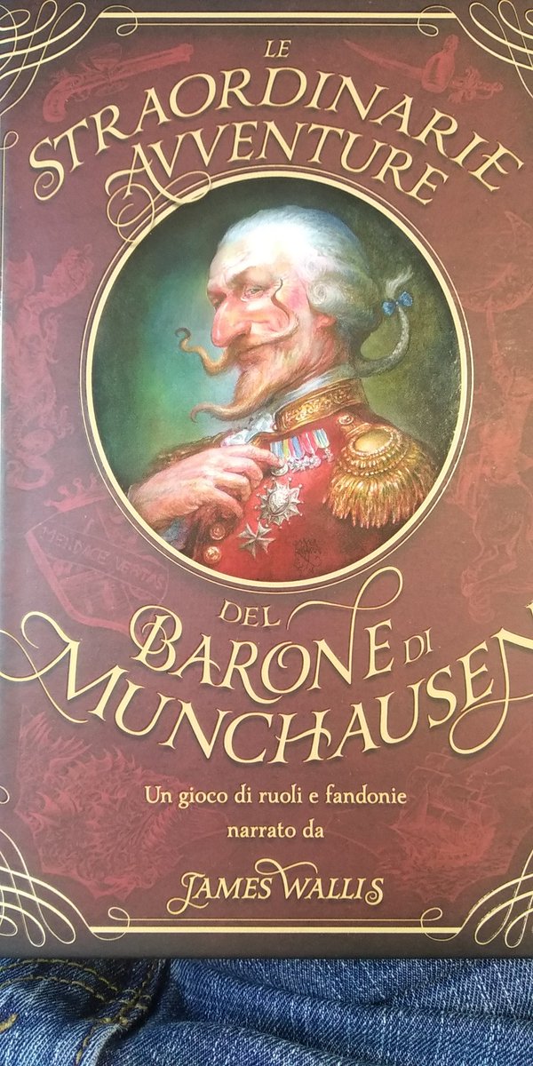 LabLazarus's tweet image. #ConventionHaul from @PLAYmodena 1/? 
I&apos;ve been talking up Extraordinary Adventures of Baron Von Munchausen by @JamesWallis for years. Now I finally have a hard copy in Italian, no lie.