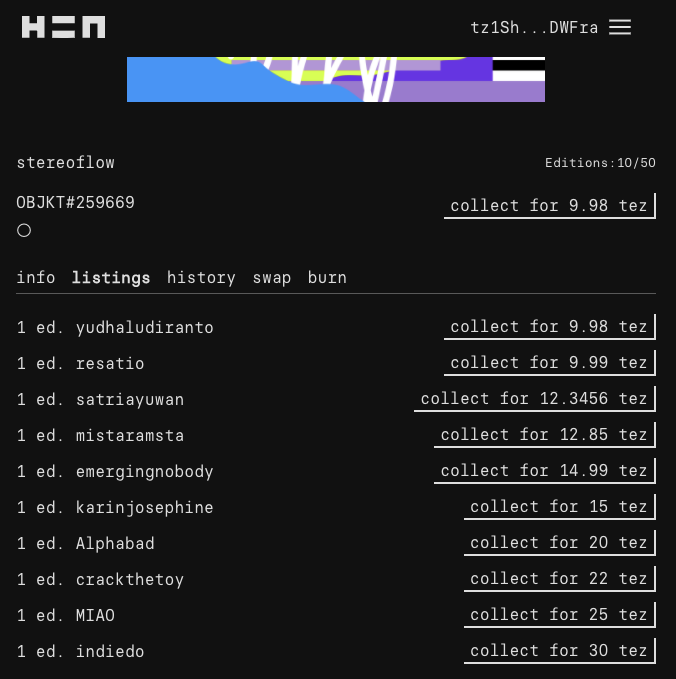 Stereoflow's tweet photo. My sold out HENesis "SL1CES" is now available on the secondary market. Make sure you cop one! 🤙

https://t.co/7uXVwiD1QD

@hicetnunc2000 @onhicetnunc
#NFT #NFTasia #NFTcommunity #hicetnunc https://t.co/OW8ADbIsJb