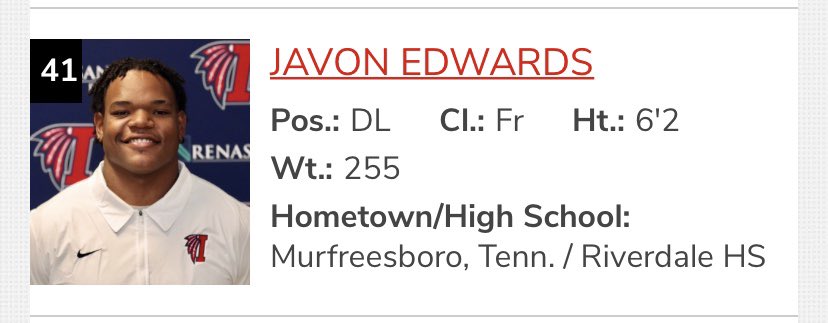 If you get a chance wish Riverdale football and wrestling alumnus <a href="/javon_59edwards/">Javon Edwards</a> well as he gets his college season underway today. Good luck stud. <a href="/RHS_WarriorsFB/">Riverdale Football</a> <a href="/RiverdaleHighTN/">Riverdale HS</a> <a href="/RHS_sports/">RiverdaleSports</a> <a href="/RHS_SID/">David Limbaugh</a> <a href="/RHS_tribe/">The Tribe</a>