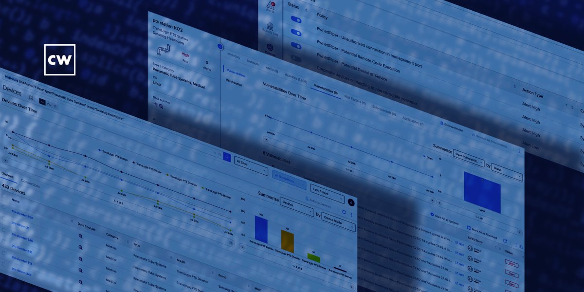 #ResearchSaturday guest <a href="/BenSeri87/">Ben Seri</a> of <a href="/ArmisSecurity/">Armis</a> joins <a href="/bittner/">Dave Bittner @bittner@hachyderm.io</a> to discuss set of remote code execution (RCE) vulnerabilities in pneumatic tube system of Swisslog. This critical infrastructure is by 80% of major hospitals in North America. Listen: bit.ly/cwRS090421