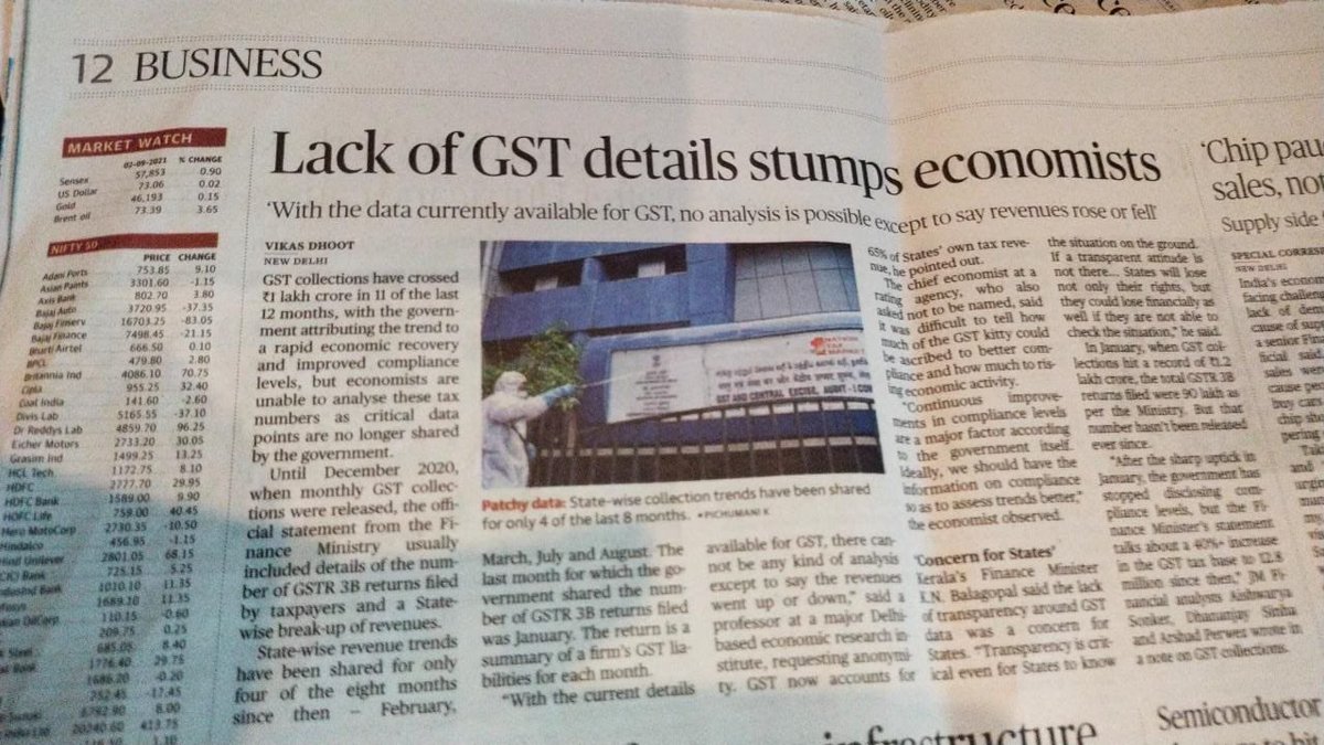 What an idea Sirji😂😂😂LACK IF GST DETAILS STUMPS , ECONOMISTS - so the money collected as GST has no details as of how much collected  , how much you spend and how much eaten by AMBANIADANI  . Same way Modi’s MONETIZATION Or in other word  total Sell  of all Indian Assets