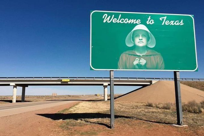 Texas: Where a virus has reproductive rights,... But a woman does not.