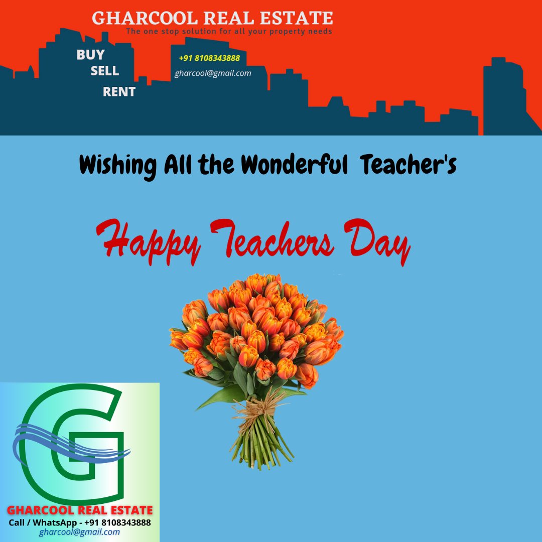 gharcoolre's tweet photo. #teachers are #wonderful & #special.
#RESPECT & #love them #Forever . #Happy #TeachersDay
@gharcool @Glowbizdm
#gharcoolthane #gharcool #Property #realestate #agent #Residential #Commercial #LAND #plot #Thane #Mumbai #navimumbai #Maharashtra #India https://t.co/89zoNuogqU